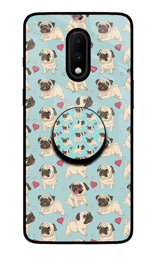 Pug Dog Oneplus 7 Glass Case