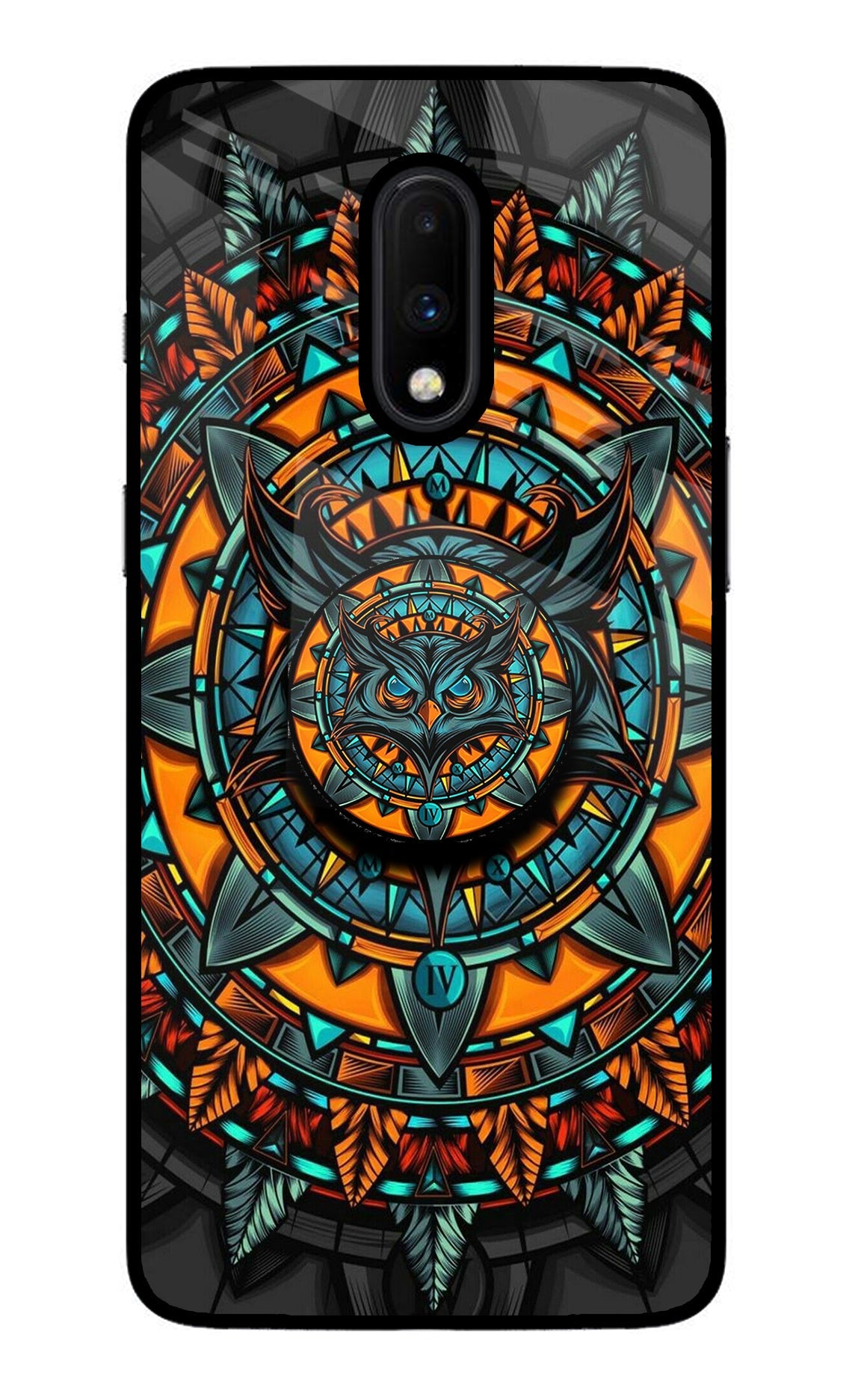 Angry Owl Oneplus 7 Glass Case