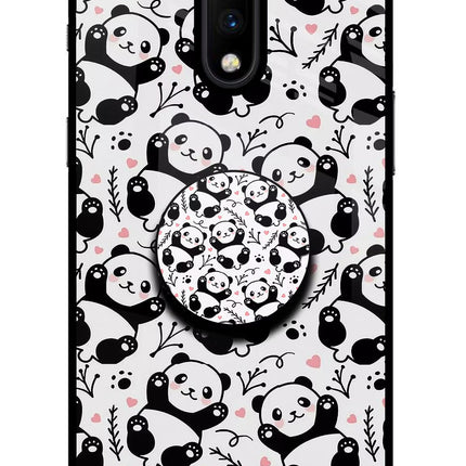 Cute Panda Oneplus 7 Pop Case by Casekaro