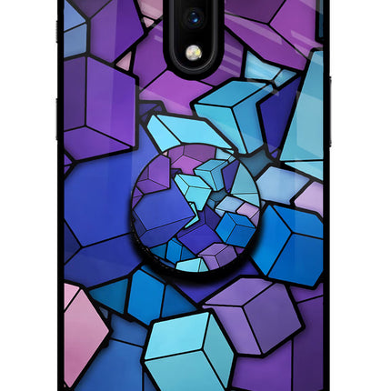 Cubic Abstract Oneplus 7 Pop Case by Casekaro
