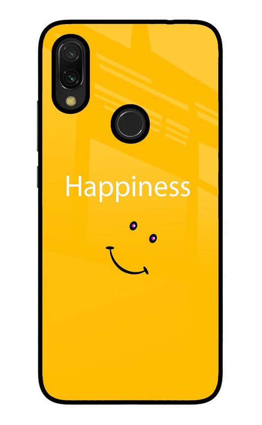 Happiness With Smiley Redmi 7 Glass Case