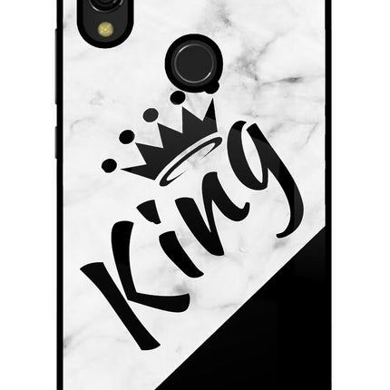 King Redmi 7 Glass Case Back Cover by Casekaro