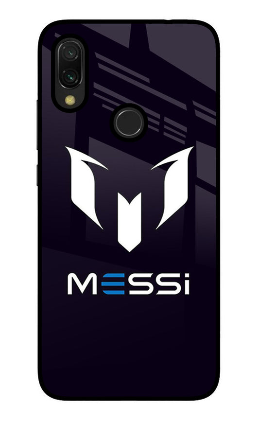 Messi Logo Redmi 7 Glass Case