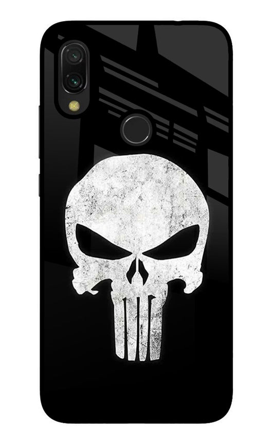 Punisher Skull Redmi 7 Glass Case