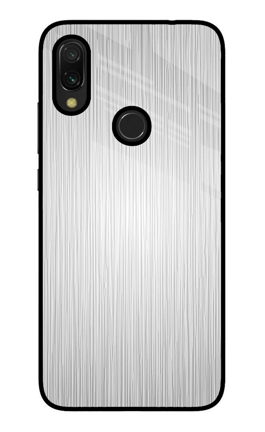 Wooden Grey Texture Redmi 7 Back Cover, Glass case