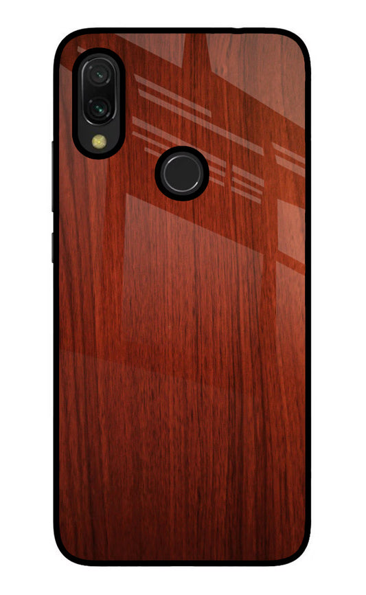 Wooden Plain Pattern Redmi 7 Glass Case