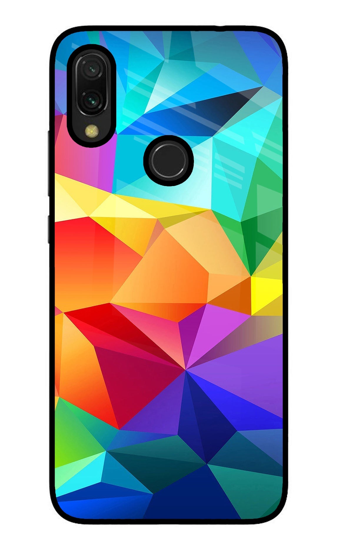 Abstract Pattern Redmi 7 Glass Case