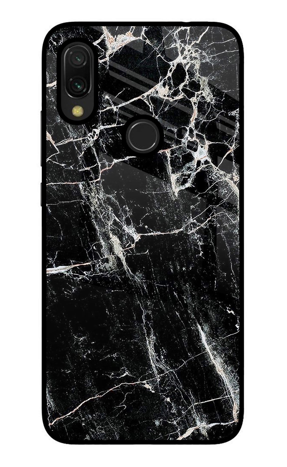 Black Marble Texture Redmi 7 Back Cover