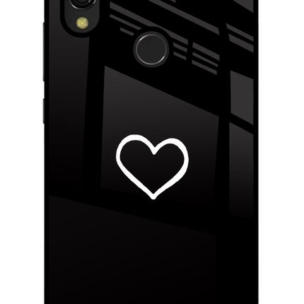 Heart Redmi 7 Glass Case Back Cover by Casekaro