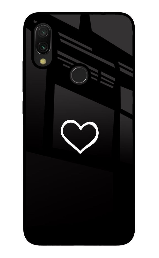 Heart Redmi 7 Glass Case Back Cover by Casekaro