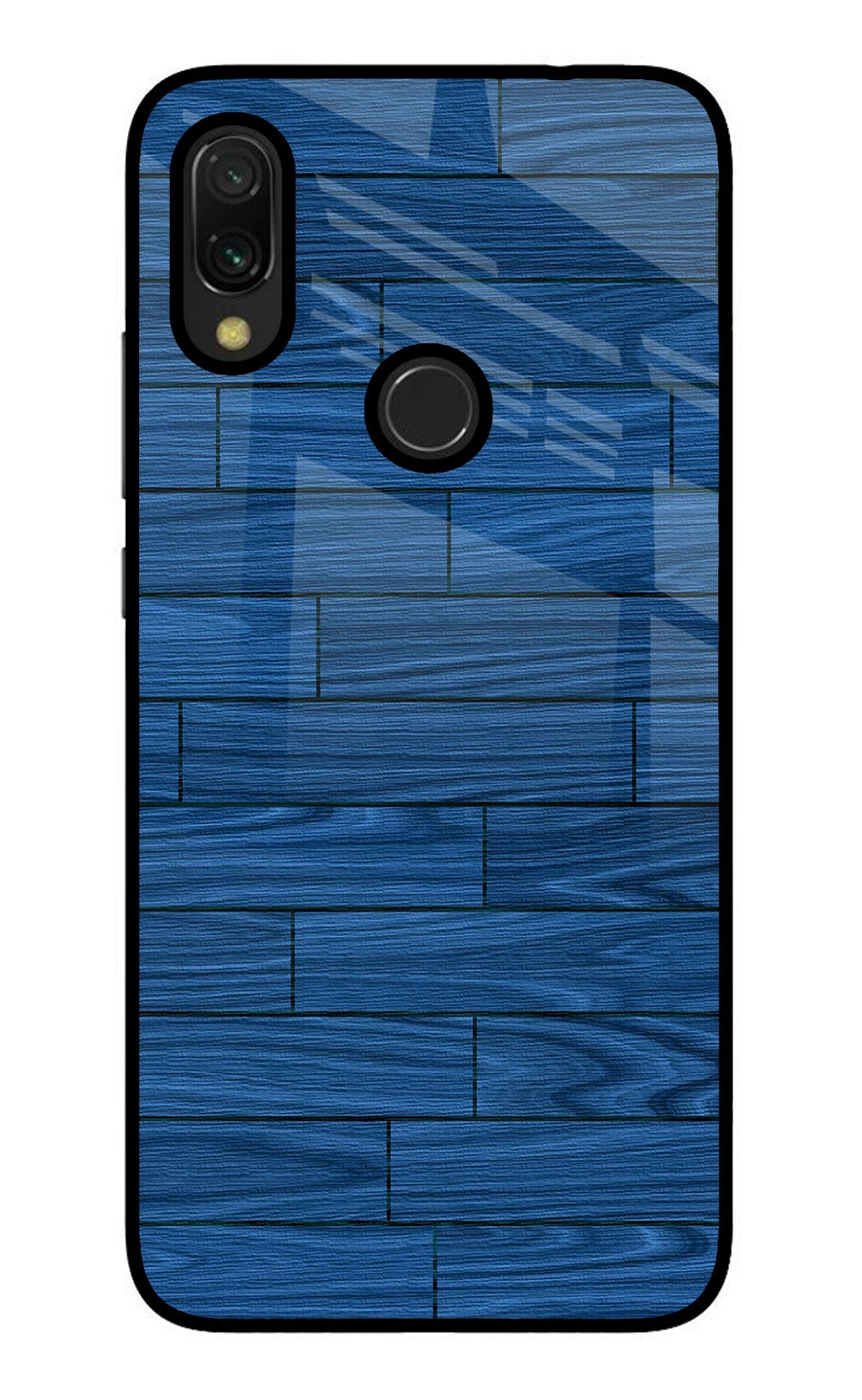 Wooden Texture Redmi 7 Glass Case