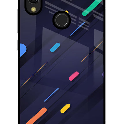 Abstract Design Redmi 7 Glass Case