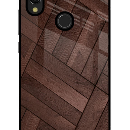Wooden Texture Design Redmi 7 Glass Case