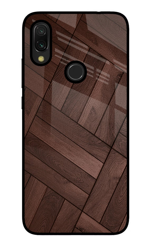 Wooden Texture Design Redmi 7 Glass Case Back Cover by Casekaro