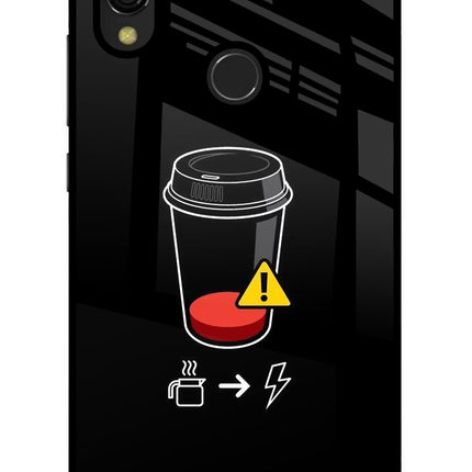 Coffee Redmi 7 Glass Case Back Cover by Casekaro