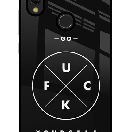 Go Fuck Yourself Redmi 7 Glass Case Back Cover by Casekaro