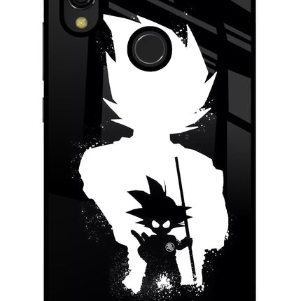 Goku Shadow Redmi 7 Glass Case Back Cover by Casekaro