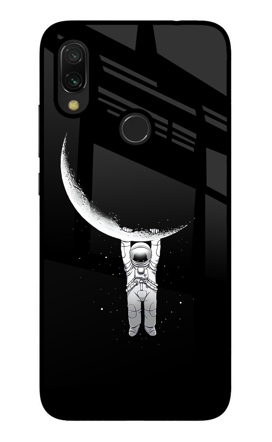 Moon Space Redmi 7 Glass Case