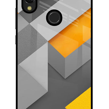 Abstract Redmi 7 Glass Case Back Cover by Casekaro