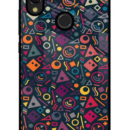 Geometric Abstract Redmi 7 Glass Case Back Cover by Casekaro