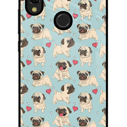 Pug Dog Redmi 7 Glass Case