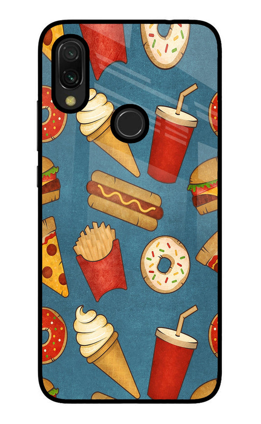 Foodie Redmi 7 Glass Case