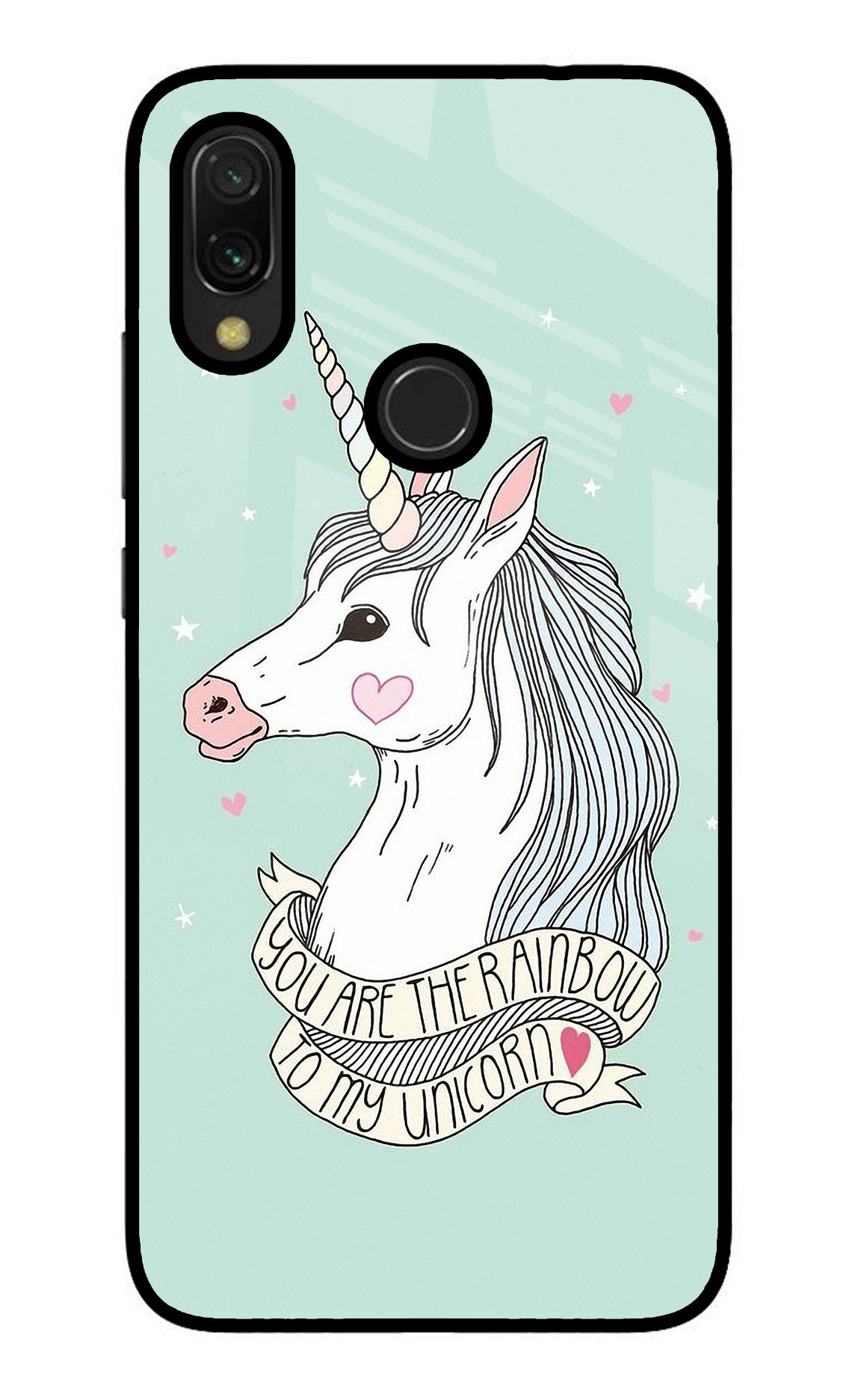 Unicorn Wallpaper Redmi 7 Glass Case