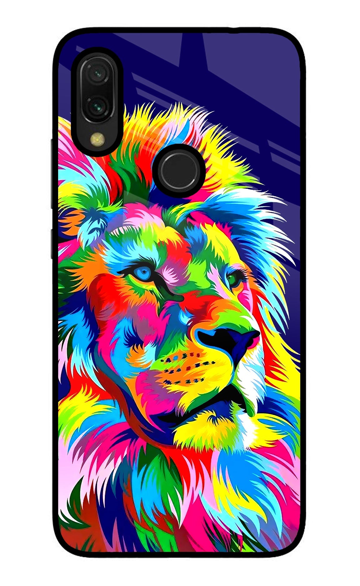 Vector Art Lion Redmi 7 Back Cover