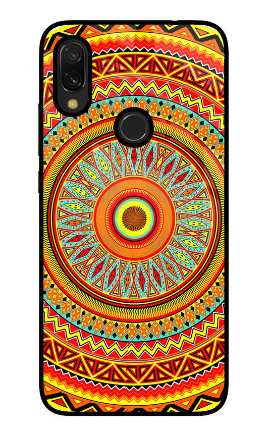 Mandala Pattern Redmi 7 Glass Case