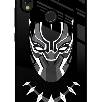 Black Panther Redmi 7 Glass Case Back Cover by Casekaro