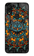 Angry Owl Art Redmi 7 Glass Case