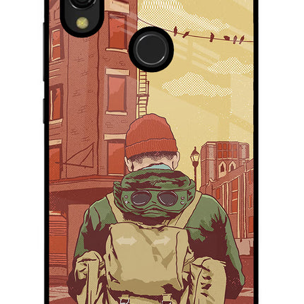 Adventurous Redmi 7 Glass Case