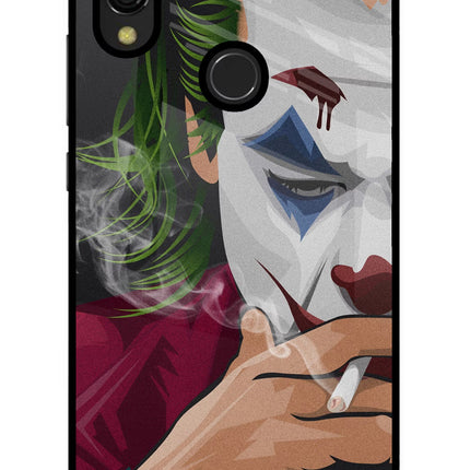 Joker Smoking Redmi 7 Glass Case Back Cover by Casekaro