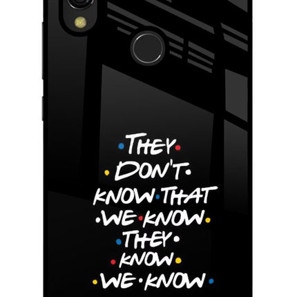 FRIENDS Dialogue Redmi 7 Glass Case