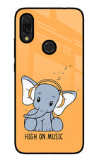High On Music Redmi 7 Glass Case