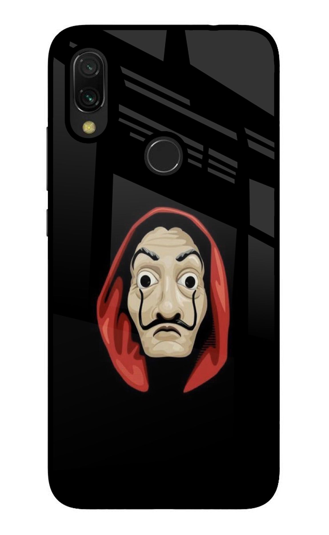 Money Heist Redmi 7 Glass Case