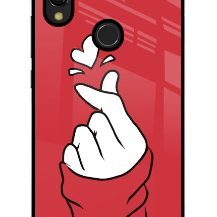 Korean Love Sign Redmi 7 Glass Case