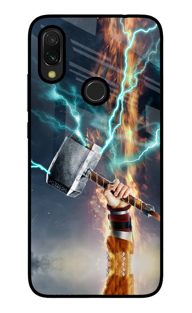 Thor Hammer Mjolnir Redmi 7 Glass Case