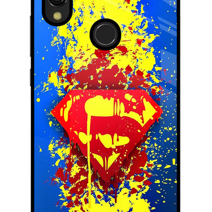 Superman logo Redmi 7 Glass Case