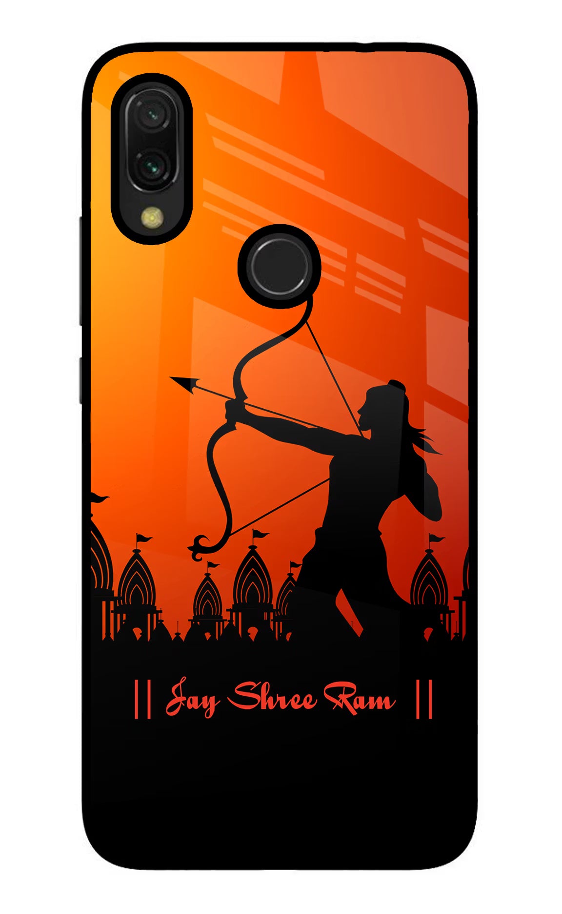 Lord Ram - 4 Redmi 7 Glass Case Back Cover by Casekaro
