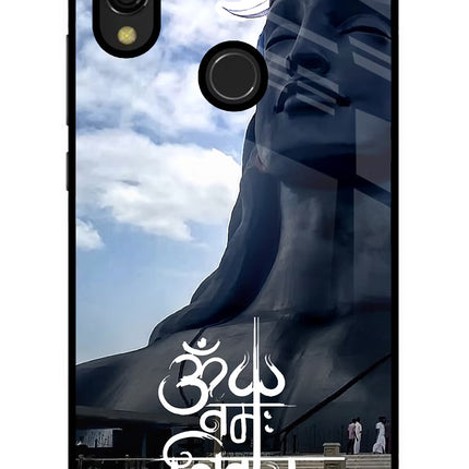 Om Namah Shivay Redmi 7 Glass Case Back Cover by Casekaro