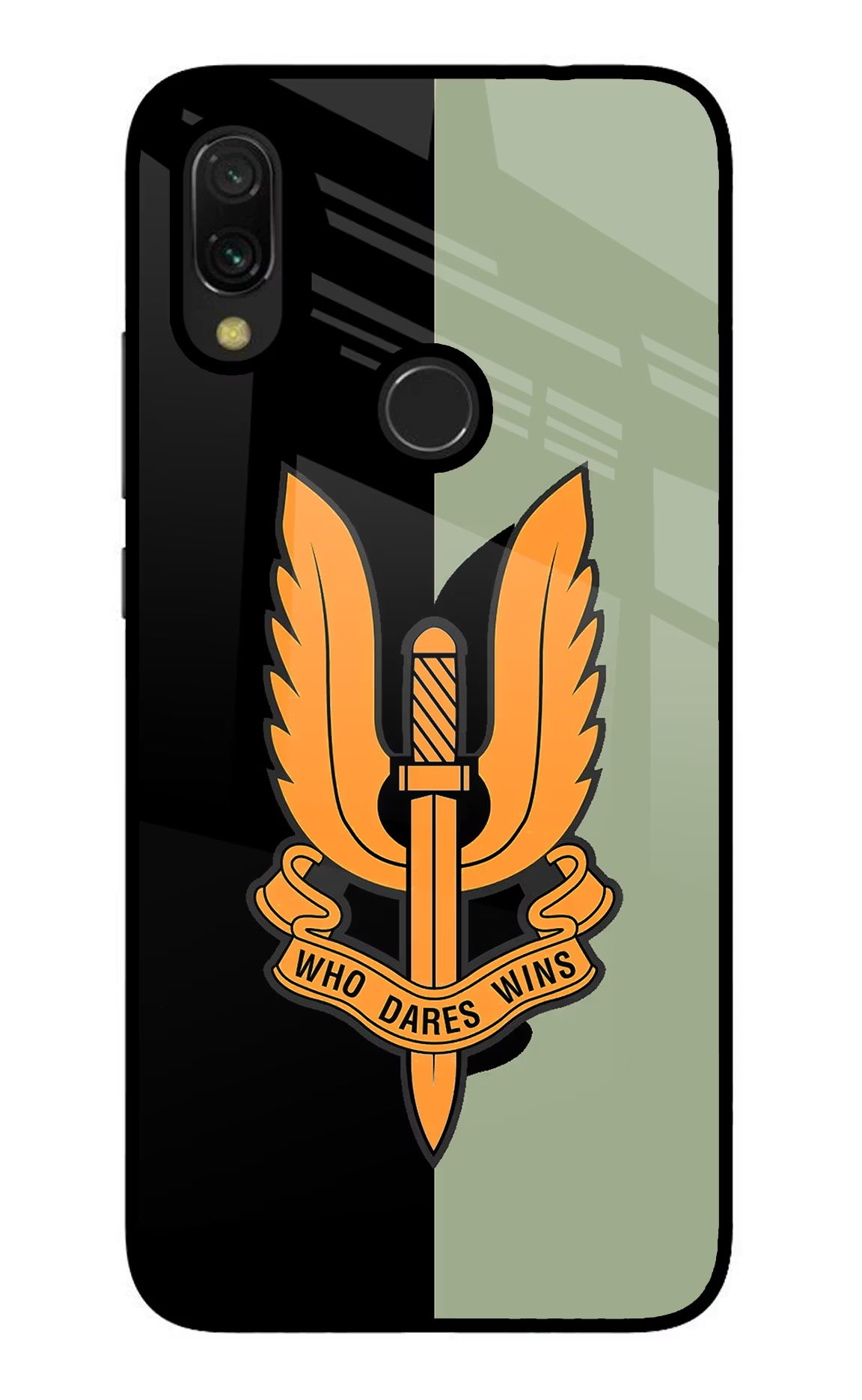 Balidan Logo Redmi 7 Glass Case Back Cover by Casekaro