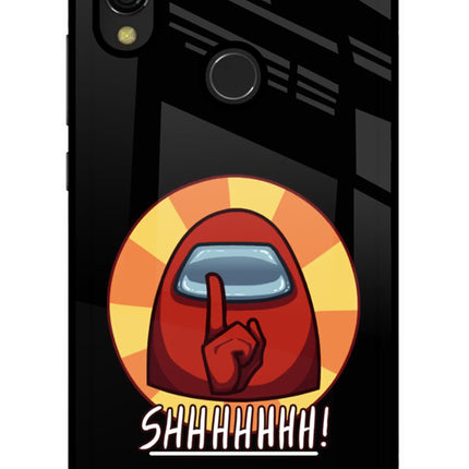 Among Us Shhh! Redmi 7 Glass Case