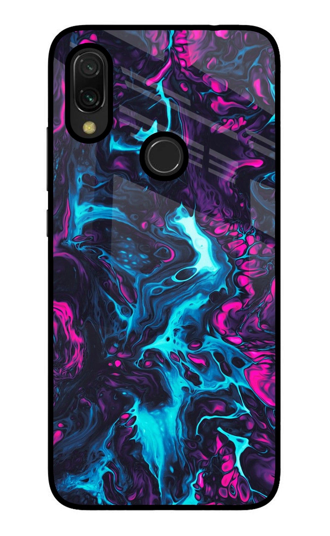 Abstract Redmi 7 Glass Case