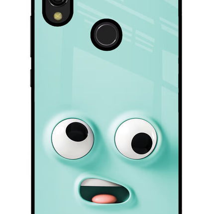 Funny Cartoon Redmi 7 Glass Case Back Cover by Casekaro