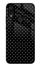 White Dots Redmi 7 Glass Case