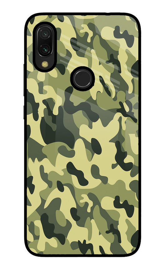 Camouflage Redmi 7 Glass Case