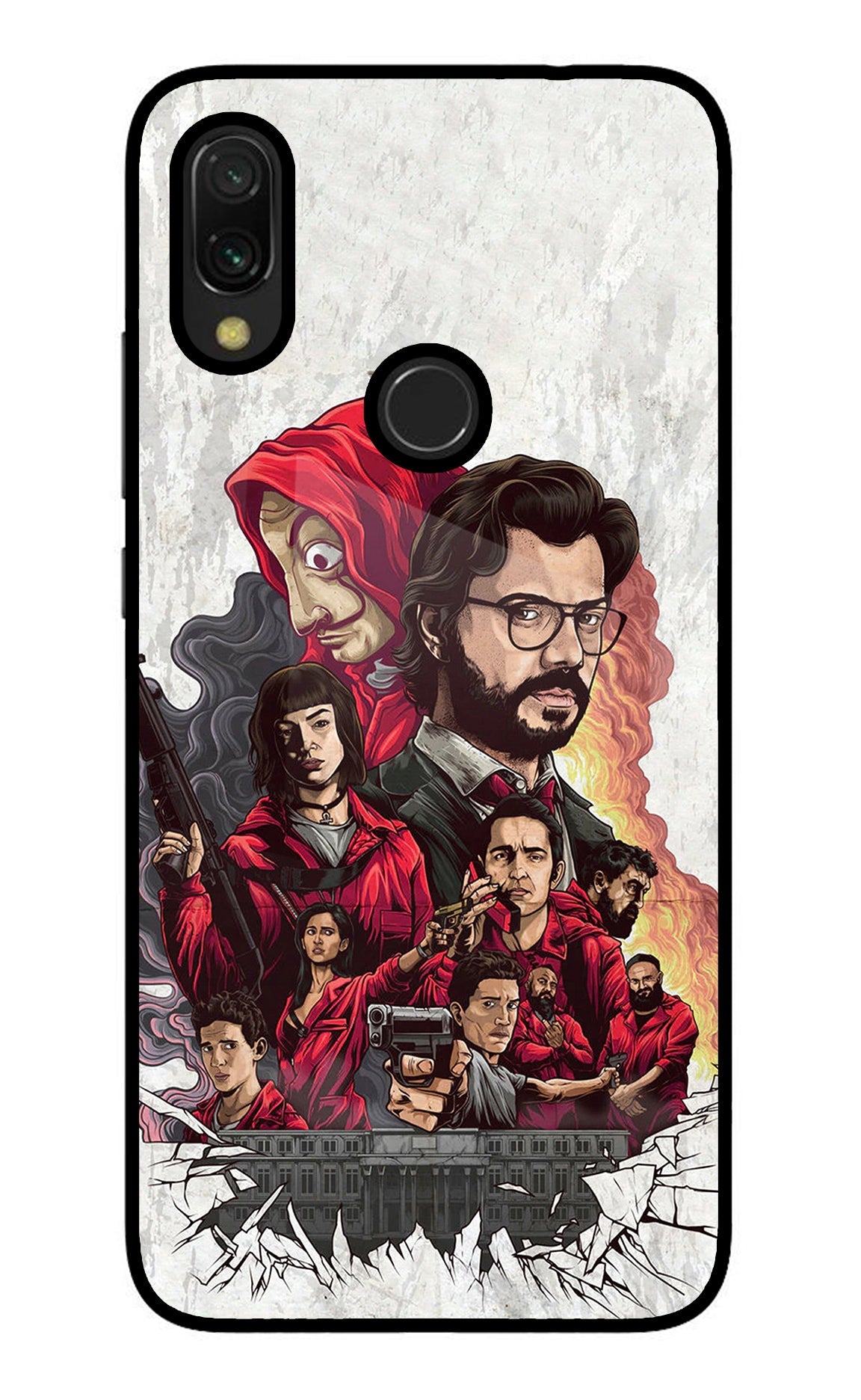 Money Heist Artwork Redmi 7 Back Cover