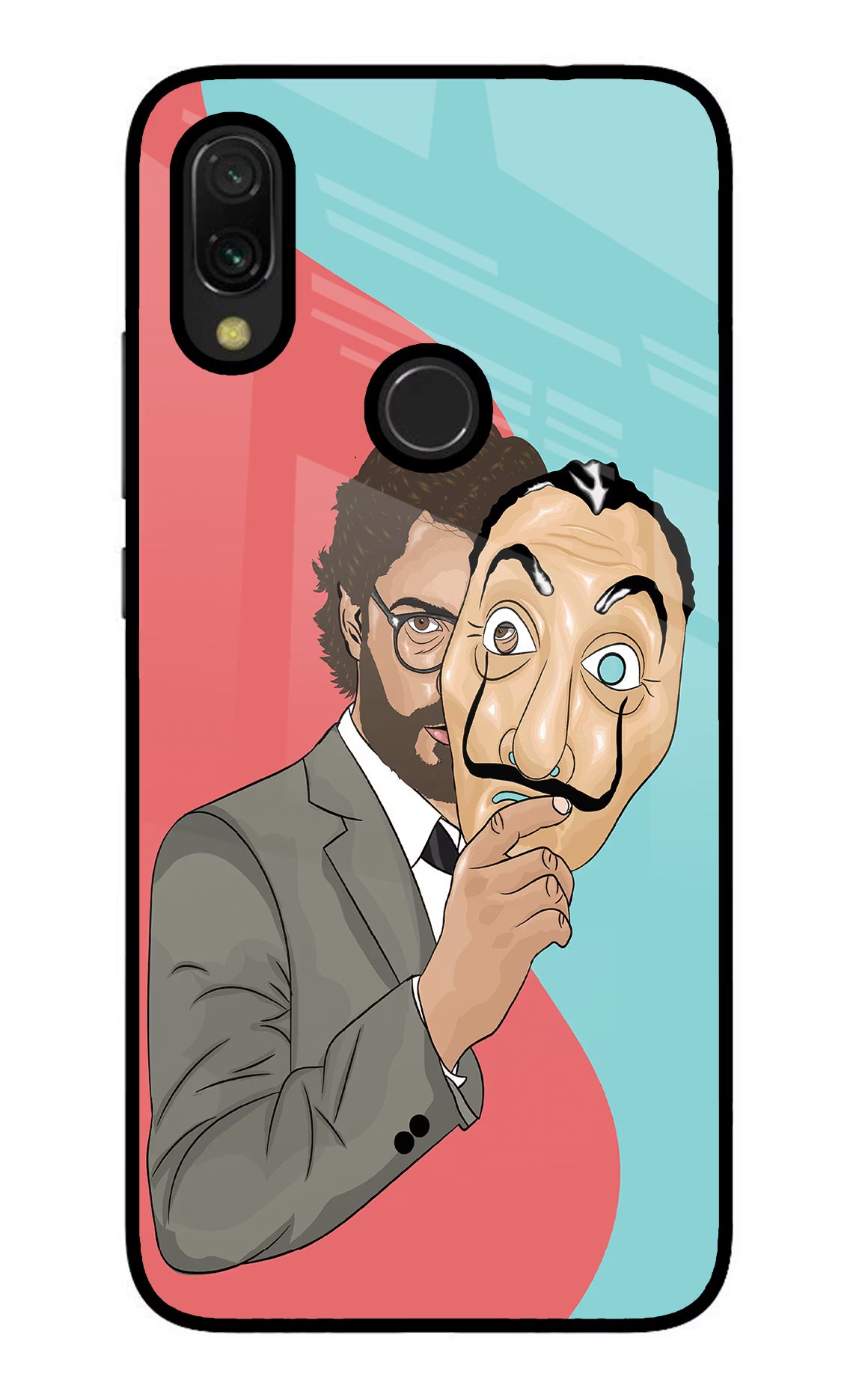 Professor Redmi 7 Glass Case Back Cover by Casekaro