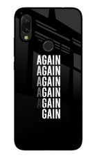 Again Again Gain Redmi 7 Glass Case